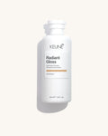 Keune Radiant Gloss Shampoo product pack shot on Bijou cream background